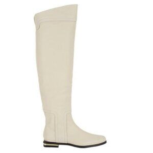Maiyet Soft Leather Over-The-Knee Cream Boots EU 36.5